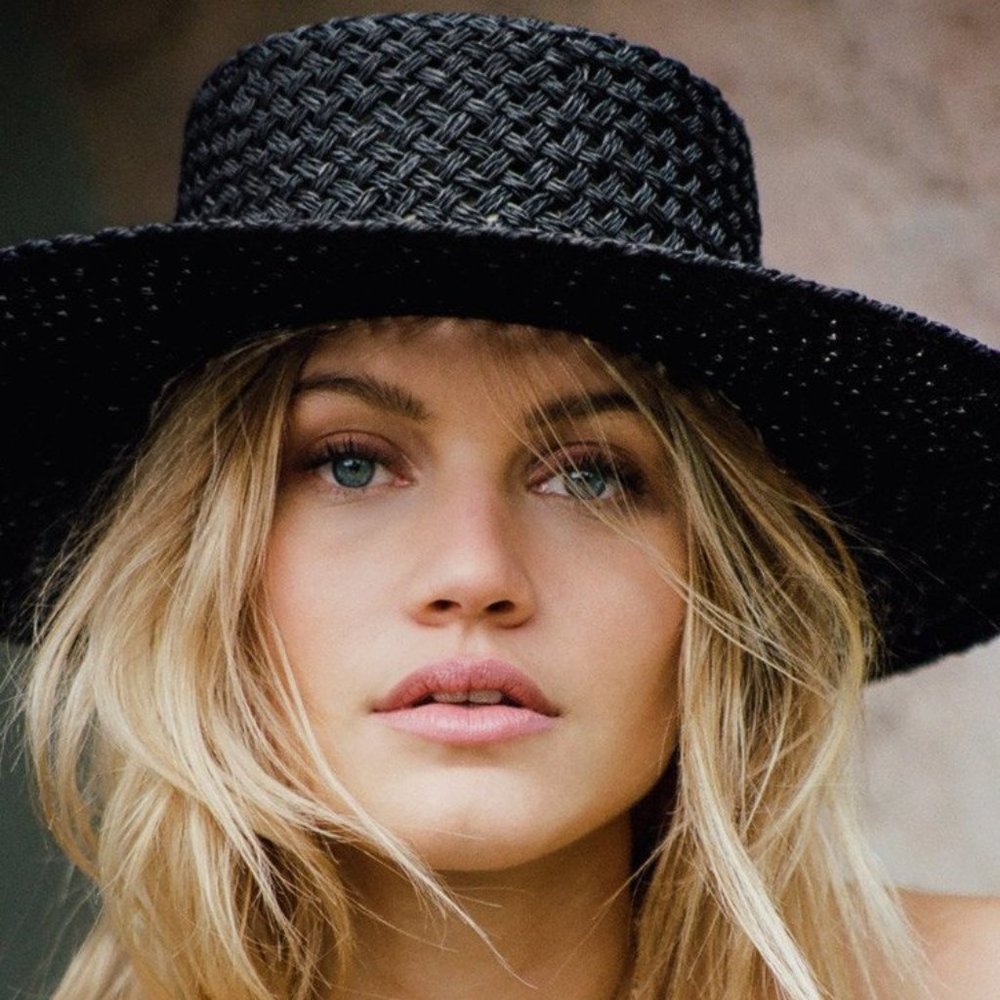 Lack of Color, Sunnydip Boater Hat in Black